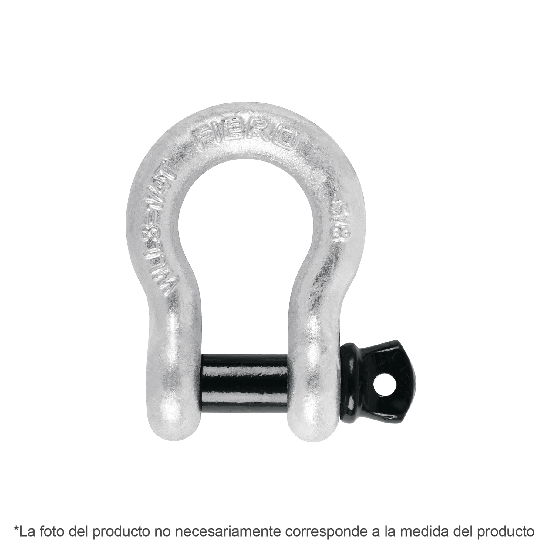 Grillete de acero forjado galvanizado 1/4″ Fiero