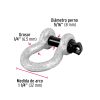 Grillete de acero forjado galvanizado 1/4″ Fiero