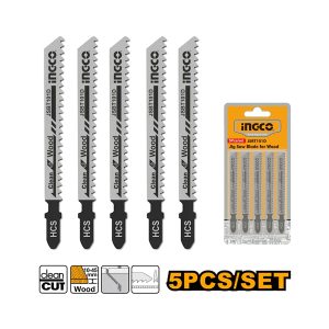 Juego de cinco hojas INGCO JSBT101D para sierra caladora de madera