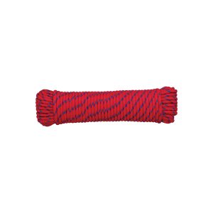 Cuerda de polipropileno trenzada roja 6 mm × 30 m