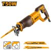 Sierra sable 750 W con hojas para madera y metal (RS7508) INGCO