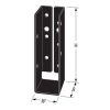 Soporte de viga 2 × 6″ Outdoor Accents negro (APLH26) Simpson Strong-Tie
