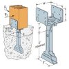 Base elevada para poste cepillado 4 × 4″ (EPB44A) Simpson Strong-Tie