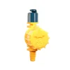 Microjet con miniválvula, 180°, 60 L/h, amarillo/azul Antelco