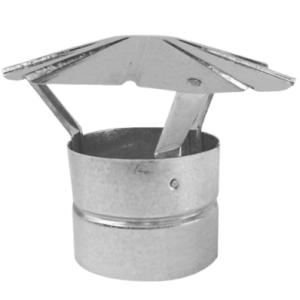 Gorro de ventilación galvanizado 0,35 mm × 5″