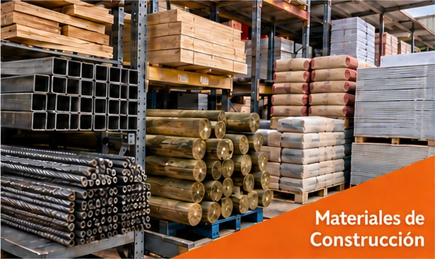 Materiales de Construcción — fierros, maderas, rollizos y cemento