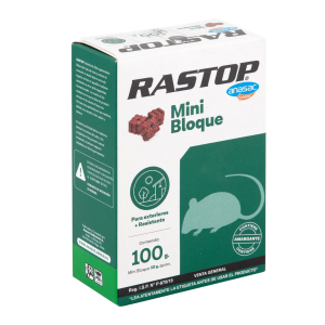 Rastop minibloque raticida 100g Anasac