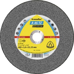 Disco de corte inoxidable 7″ 180 × 1.6 × 22 mm A46TZ Klingspor