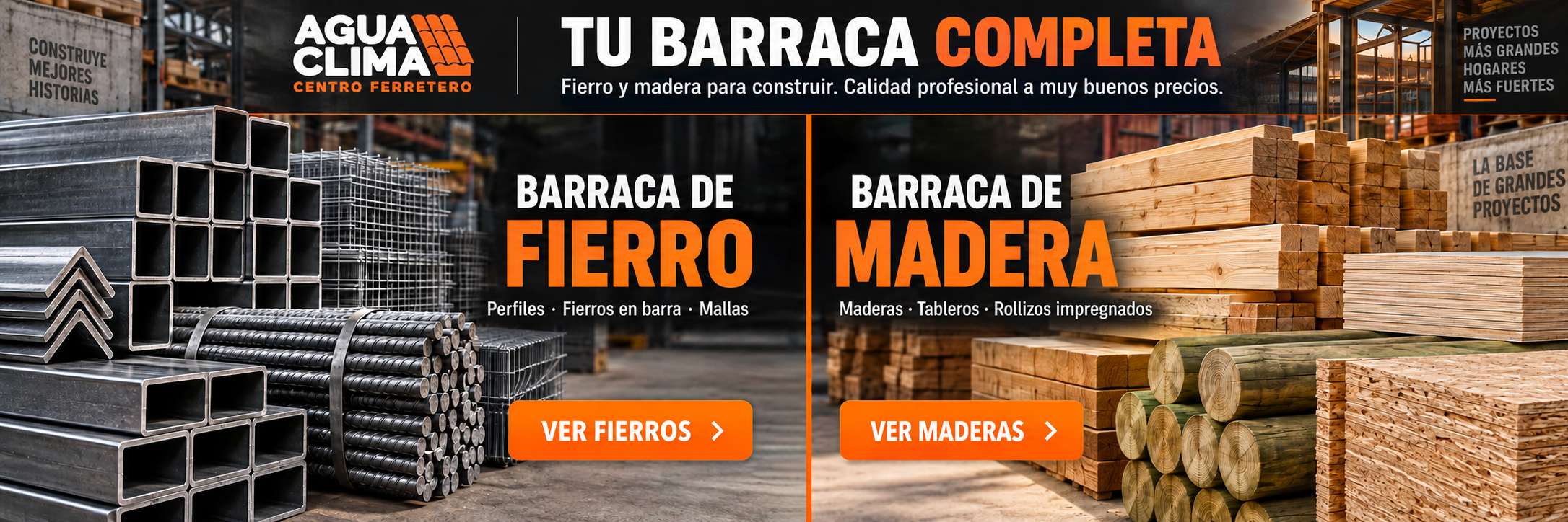Barraca de fierro y madera