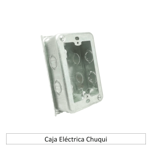 Caja Chuqui metálica para canalización EMT, imagen referencial