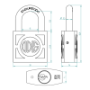 Candado Odis 330 30mm