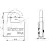 Candado Oister MAX 50mm