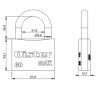 Candado Oister MAX 60mm