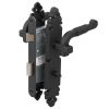 Cerradura Embutida Rústica B40 Negra de Baño POLI