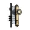 Cerradura Embutida Barroca B60 Bronce de Acceso con Pomo Exterior Fijo POLI