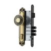 Cerradura Embutida Barroca B60 Bronce de Acceso con Pomo Exterior Fijo POLI