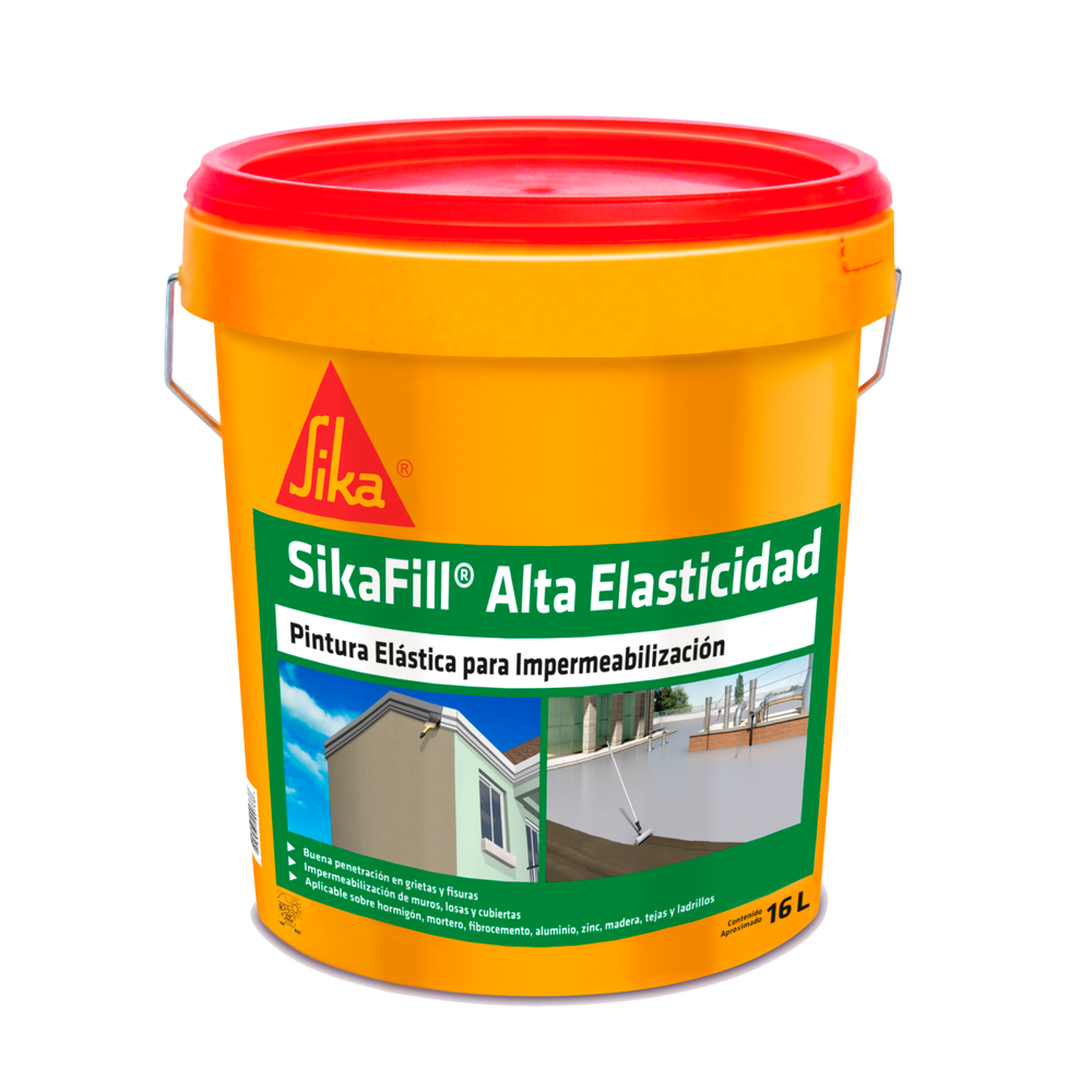 SikaFill Alta Elasticidad (membrana liquida impermeable para cubiertas) 16 Litros Sika