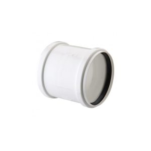 Copla blanca de reparación para tubería PVC sanitaria Hoffens
