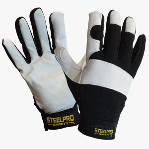 Guantes Steelpro Executive negros con palma clara