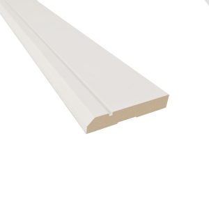 Guardapolvo MDF blanco GP21, imagen referencial del perfil