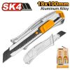 Cuchillo cartonero de aluminio, hoja de 18 × 100 mm (HKNS11807) INGCO