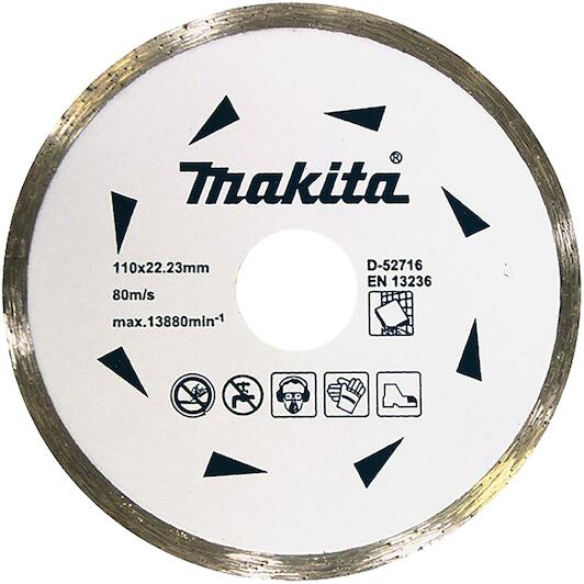Disco diamantado continuo 110 mm x 22.23 mm Makita