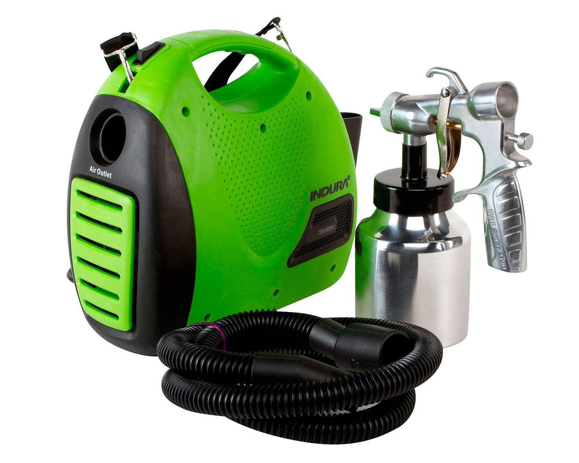 Pistola eléctrica para pintar 600 W, depósito de 1 L Indura