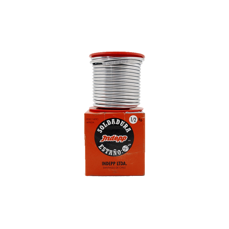Soldadura de estaño 50% carrete 1/2 kg Indepp