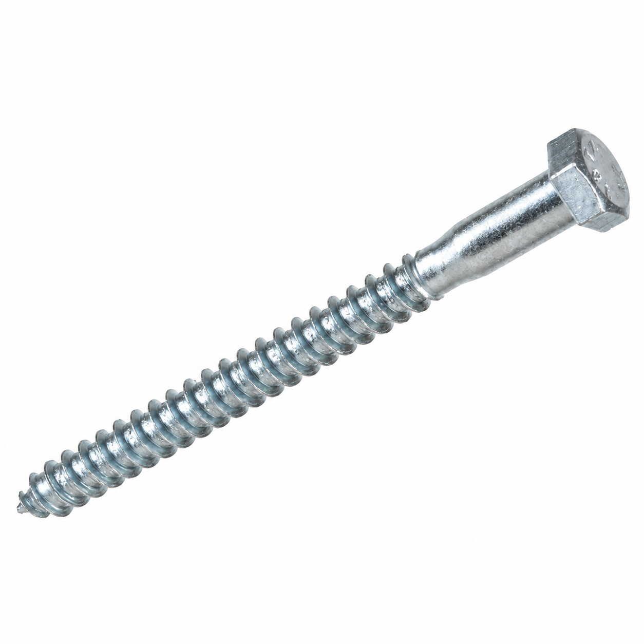 Tornillo tirafondo cabeza hexagonal zincado 5/16″ × 4½″
