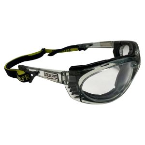 Lentes Turbine AF claros marco gris Steelpro